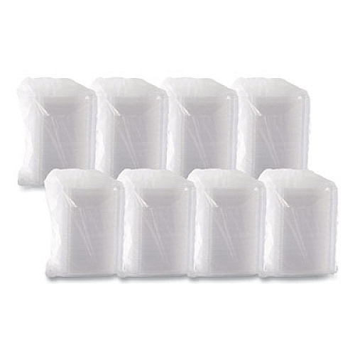 Dart ClearPac Clear Container Lids, Dome, 6.5 x 7.5, Clear, Plastic, 63/Pack, 8 Packs/Carton (C32DDLR)