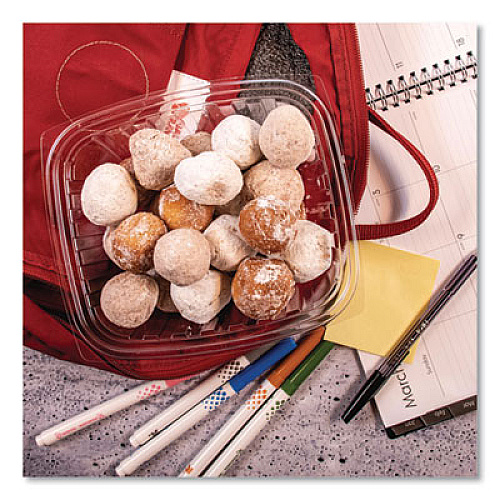 Dart ClearPac Containers, 32 oz, 9.4 x 6.8 x 2.1, Plastic, 63/Pack, 8 Pack/Carton (C32DER)