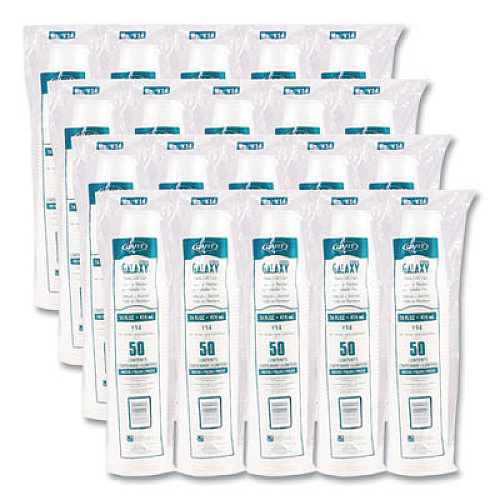 Dart High-Impact Polystyrene Cold Cups, 14 oz, Plastic, Translucent, 50/Sleeve. 20 Sleeves/Carton (Y14)