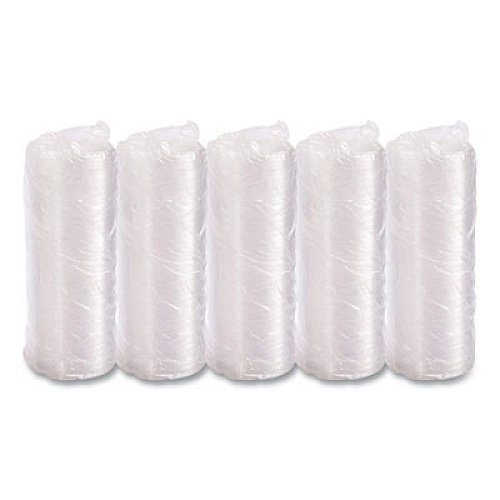 SOLO Non-Vented Cup Lids, Fits 32 oz/44 oz Hot Cups, Plastic, Clear, 500/Carton (32CLR)