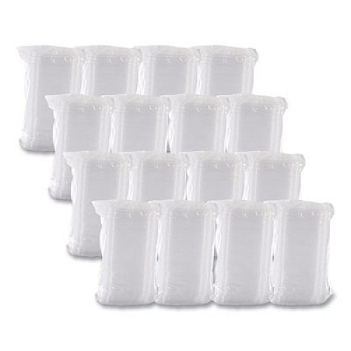 Dart ClearPac Clear Container Lids, Flat, 4.9 x 5.9, Clear, Plastic, 63/Pack, 16 Packs/Carton (C12DLR)