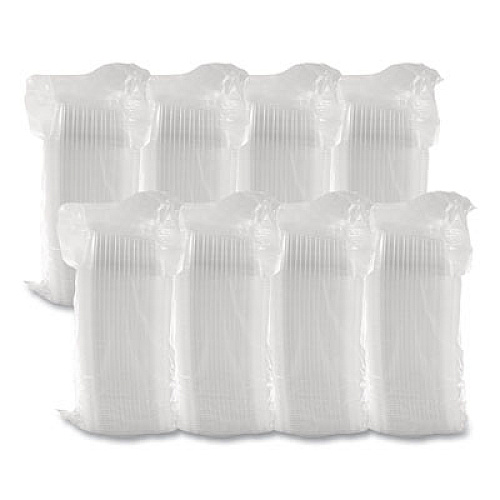Dart ClearPac Containers, 24 oz, 6.5 x 7.5 x 2, Clear, Plastic, 63/Pack, 8 Pack/Carton (C24DER)