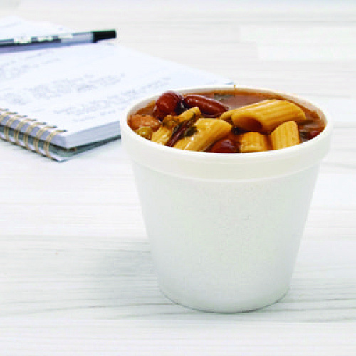 Dart Food Containers, Squat, 8 oz, White, Foam, 1,000/Carton (8SJ12)