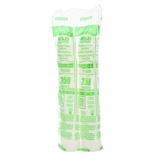 Dart Polystyrene Portion Cups, 3.25 oz, Plastic, Translucent, 250/Bag, 10 Bags/Carton (P325N)