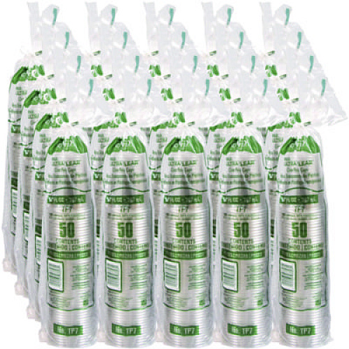 Dart Ultra Clear PETE Cold Cups, 7 oz, Plastic, Clear, 50/Pack (TP7PK)