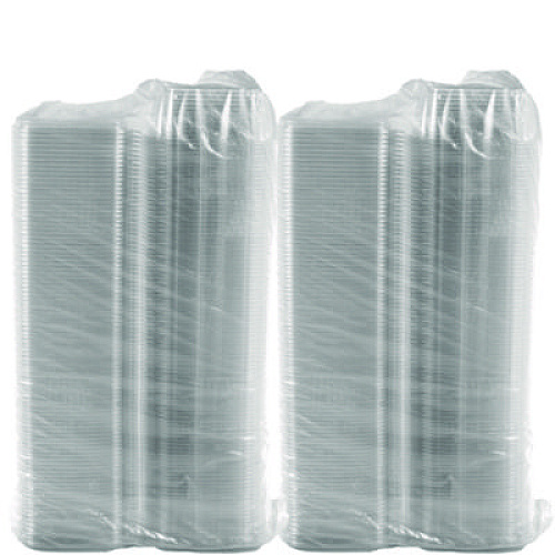 Dart ClearPac SafeSeal Tamper-Resistant/Evident Containers, Domed Lid, 32 oz, Clear, Plastic, 100/Bag, 2 Bags/Carton (CH32DED)