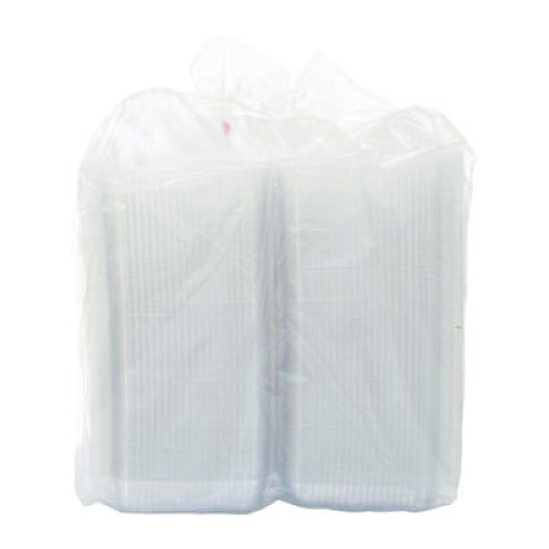 Dart StayLock Clear Hinged Lid Containers, 7.8 x 8.3 x 3, Clear, Plastic, 125/Bag, 2 Bags/Carton (C51UT1)