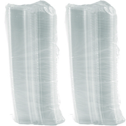 Dart ClearPac SafeSeal Tamper-Resistant/Evident Containers, Domed Lid, 8 oz, Clear, Plastic, 100/Bag, 2 Bags/Carton (CH8DED)