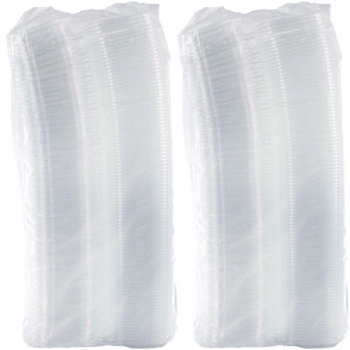 Dart ClearPac SafeSeal Tamper-Resistant/Evident Containers, Flat Lid, 8 oz, Clear, Plastic, 100/Bag, 2 Bags/Carton (CH8DEF)