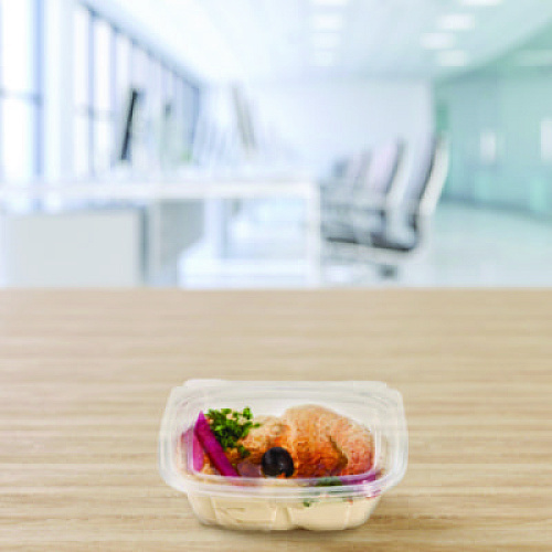 Dart ClearPac SafeSeal Tamper-Resistant/Evident Containers, Flat Lid, 8 oz, Clear, Plastic, 100/Bag, 2 Bags/Carton (CH8DEF)