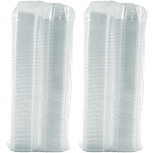 Dart ClearPac SafeSeal Tamper-Resistant/Evident Containers, Domed Lid, 16 oz, Clear, Plastic, 100/Bag, 2 Bags/Carton (CH16DED)