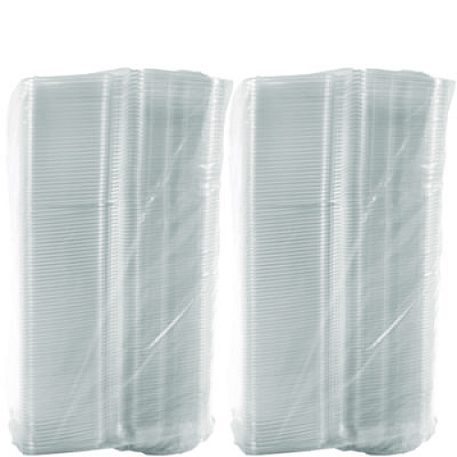 Dart ClearPac SafeSeal Tamper-Resistant/Evident Containers, Domed Lid, 24 oz, Clear, Plastic, 100/Bag, 2 Bags/Carton (CH24DED)