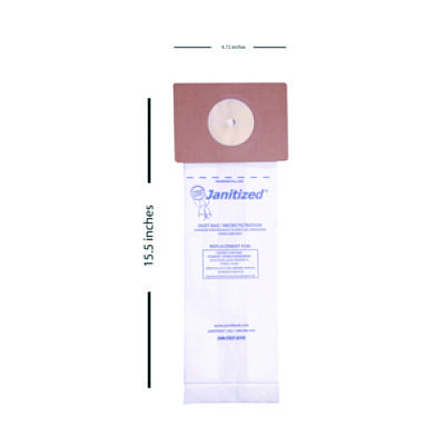 Janitized Vacuum Filter Bags Designed to Fit Nobles Lite Trac/Tennant Viper, 100/Carton (JANCXLT2)