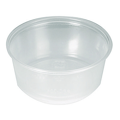 Fabri-Kal Portion Cups, 3.25 oz, Plastic, Translucent, 125/Sleeve, 20 Sleeve/Carton (PC325)