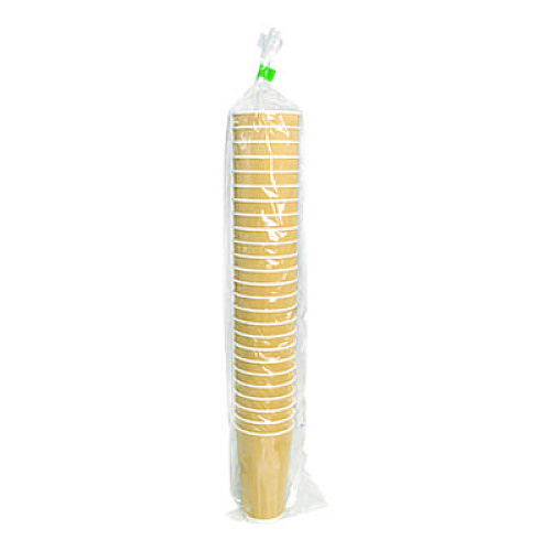 Karat Ripple Hot Cups, 20 oz, Paper, Kraft/White, 500/Carton (CKRC520)