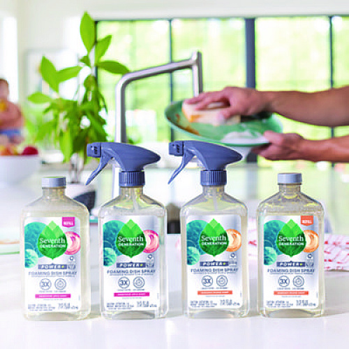 Seventh Generation Foaming Dish Spray, Mandarin Orange Scent, 16 oz Bottle (45169EA)