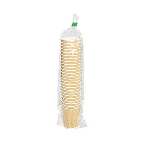 Karat Ripple Hot Cups, 8 oz, Paper, Kraft/White, 500/Carton (CKRC508)