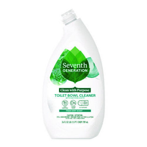 Seventh Generation Toilet Bowl Cleaner, Fresh Mint Scent, 24 oz Bottle, 4/Carton (45166CT)