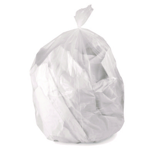 Linear Low Density Can Liners with AccuFit Sizing, 23 gal, 0.9 mil, 28" x 45", Clear, 50/Box (H5645TCRC1)