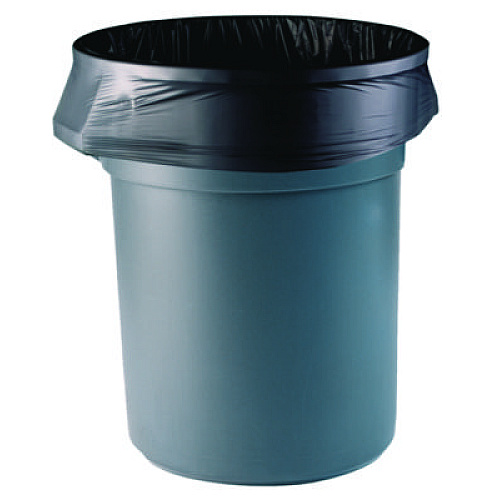 Linear Low Density Can Liners with AccuFit Sizing, 32 gal, 0.9 mil, 33" x 44", Black, 20 Bags/Roll, 5 Rolls/Carton (H6644TKR01)
