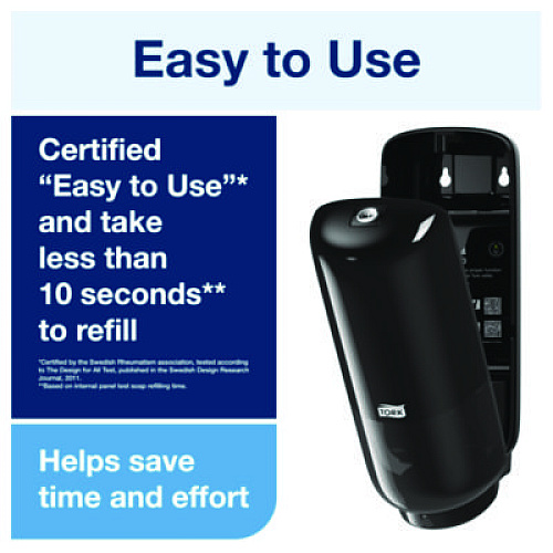 Tork Odor-Control Hand Soap Liquid S4 Refill, Perfume-Free, 1 L, 6/Carton (400020)