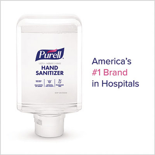 PURELL Advanced Hand Sanitizer ULTRA NOURISHING Foam, For ES10 Dispensers, 1,200 mL Refill, Fragrance-Free, 2/Carton (835702CT)