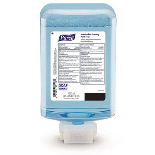 PURELL Antimicrobial Foaming Hand Soap Refill, For ES10 Dispensers, Plum Scent, 1,200 mL, 2/Carton (838202)