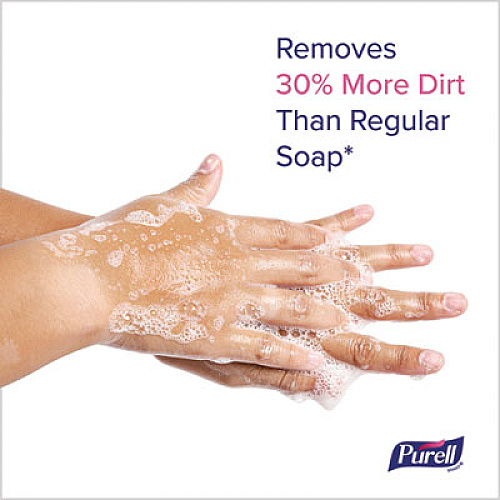 PURELL HEALTHY SOAP with CLEAN RELEASE Technology Refill, For ES10 Dispensers, Fragrance-Free, 1,200 mL, 2/Carton (838502CT)
