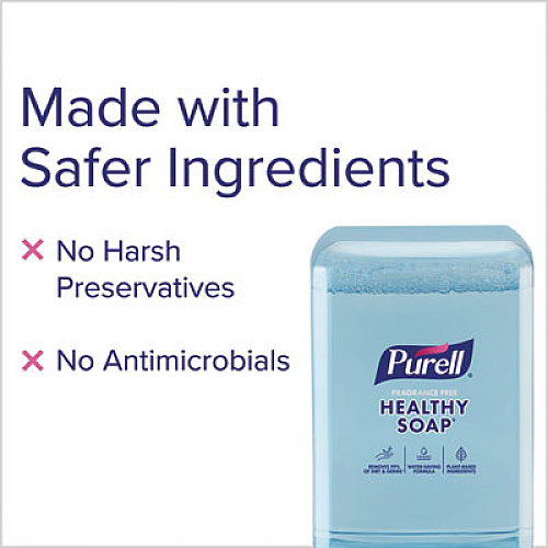 PURELL HEALTHY SOAP with CLEAN RELEASE Technology Refill, For ES10 Dispensers, Fragrance-Free, 1,200 mL, 2/Carton (838502CT)