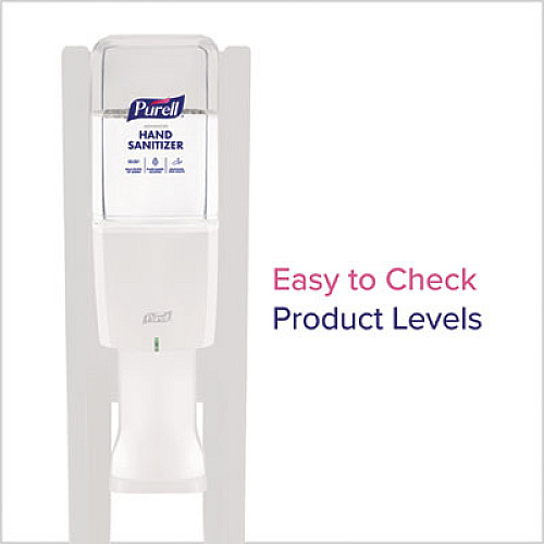PURELL ES10 Dispenser Floor Stand with Automatic Hand Sanitizer Dispenser, 15.56 x 11.75 x 51.82, White (8210DS)