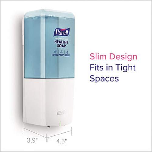 PURELL ES10 Automatic Hand Soap Dispenser, 1,200 mL, 4.33 x 3.96 x 10.31, White (8330E1)
