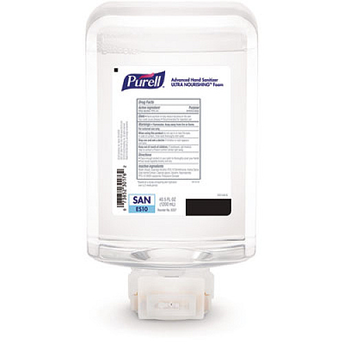 PURELL Advanced Hand Sanitizer ULTRA NOURISHING Foam, For ES10 Dispensers, 1,200 mL Refill, Fragrance-Free, 2/Carton (835702CT)