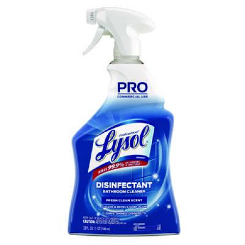 Professional LYSOL Brand Disinfectant Bathroom Cleaner, 32 oz Spray Bottle, 12/Carton (04685CT)