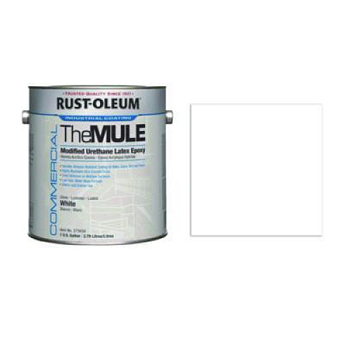 Rust-Oleum Commercial The MULE (Modified Urethane Latex Epoxy), Interior/Exterior, Gloss Glass White, 1 gal Bucket/Pail, 2/Carton (375658)
