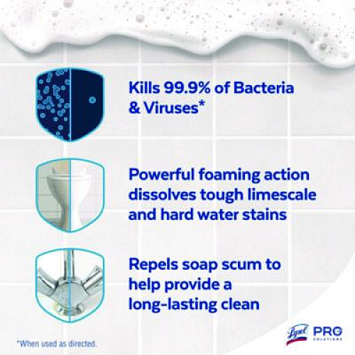 Professional LYSOL Brand Disinfectant Bathroom Cleaner, 32 oz Spray Bottle, 12/Carton (04685CT)