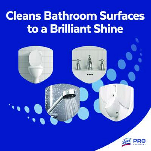 Professional LYSOL Brand Disinfectant Bathroom Cleaner, 32 oz Spray Bottle, 12/Carton (04685CT)