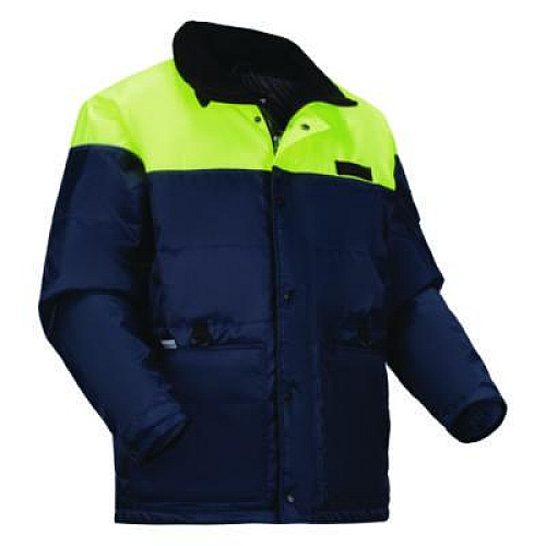 ergodyne N-Ferno 6476 Insulated Freezer Jacket, Small, Navy (41252)