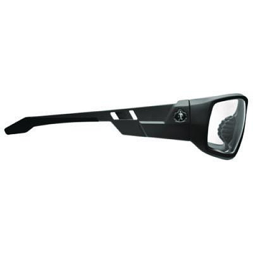 ergodyne Skullerz ODIN Anti-Scratch Enhanced Anti-Fog Safety Glasses, Matte Black Full Frame, Clear Dual Lens (50405)