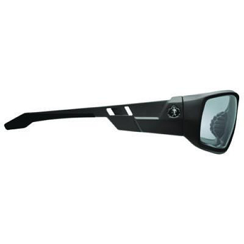 ergodyne Skullerz ODIN Anti-Scratch Enhanced Anti-Fog Safety Glasses, Matte Black Full Frame, Clear Dual I/O Lens (50485)
