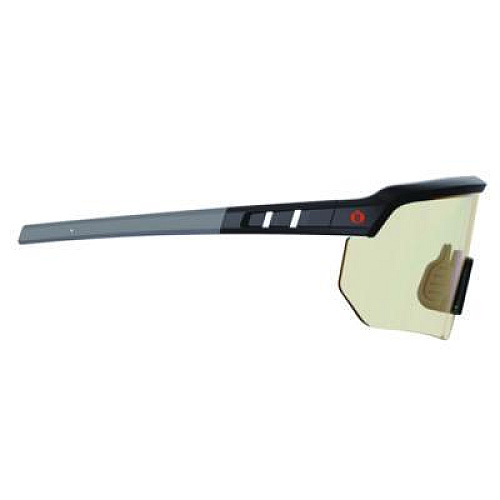 ergodyne Skullerz AEGIR Anti-Scratch Enhanced Anti-Fog Safety Glasses, Matte Black Half Frame, Clear Single I/O Lens (55004)