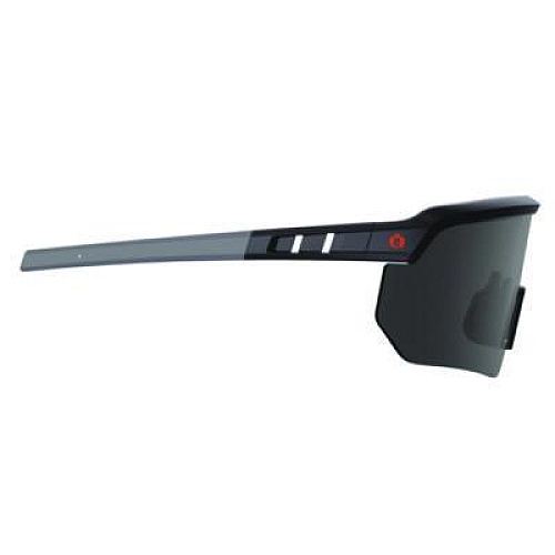 ergodyne Skullerz AEGIR Anti-Scratch Enhanced Anti-Fog Safety Glasses, Matte Black Half Frame, Smoke Single Lens (55006)