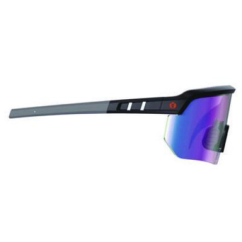 ergodyne Skullerz AEGIR Anti-Scratch Enhanced Anti-Fog Safety Glasses, Matte Black Half Frame, Mirrored Blue Single Lens (55008)
