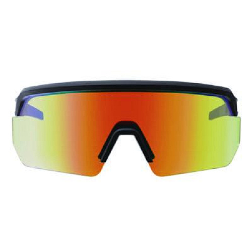 ergodyne Skullerz AEGIR Anti-Scratch Enhanced Anti-Fog Safety Glasses, Matte Black Half Frame, Mirrored Orange Single Lens (55010)