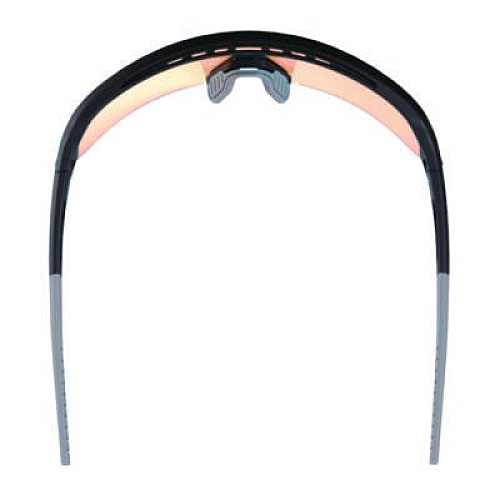 ergodyne Skullerz AEGIR Anti-Scratch Enhanced Anti-Fog Safety Glasses, Matte Black Half Frame, Mirrored Orange Single Lens (55010)