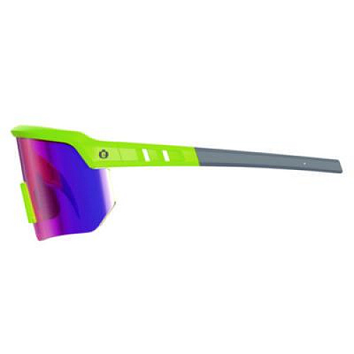 ergodyne Skullerz AEGIR Safety Glasses, Lime Half Frame, Mirrored Purple Single Lens (55015)