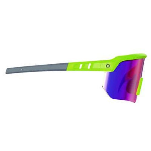 ergodyne Skullerz AEGIR Anti-Scratch Enhanced Anti-Fog Safety Glasses, Lime Half Frame, Mirrored Purple Single Lens (55016)
