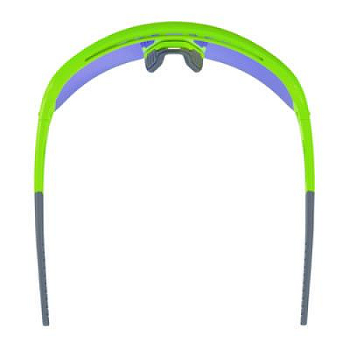 ergodyne Skullerz AEGIR Anti-Scratch Enhanced Anti-Fog Safety Glasses, Lime Half Frame, Mirrored Blue Single Lens (55018)