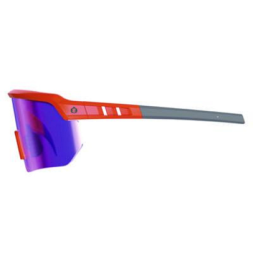 ergodyne Skullerz AEGIR Safety Glasses, Orange Half Frame, Mirrored Purple Single Lens (55019)
