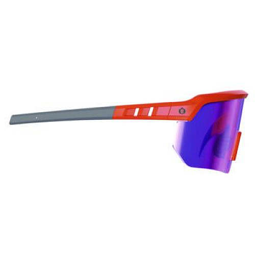 ergodyne Skullerz AEGIR Anti-Scratch Enhanced Anti-Fog Safety Glasses, Orange Half Frame, Mirrored Purple Single Lens (55020)