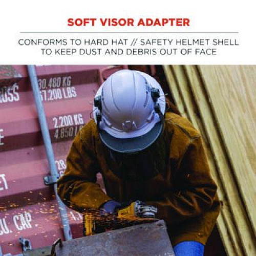 ergodyne Skullerz 8996 Face Shield Adapter Frame Replacement, Gray (60248)